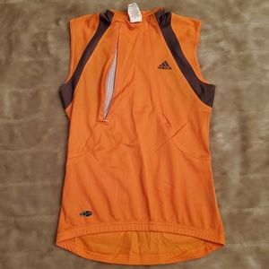 $6 With $15+ Bundle Adidas cycling jersey pockets, zipped vents